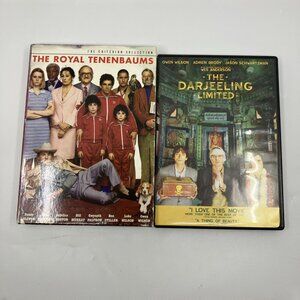 Wes Anderson DVD Movie Lot Criterion Royal Tenenbaums Darjeeling Limited